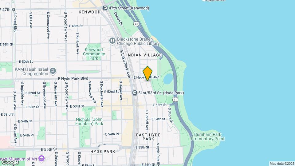5120 S. Hyde Park Boulevard Mapa y Detalles de la Ubicación