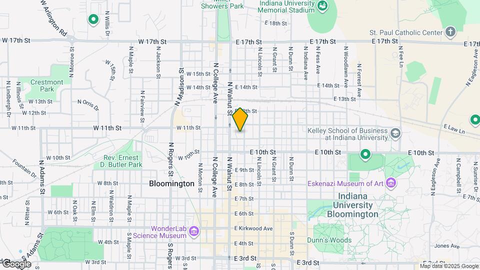 703 N Washington St Map and Location Details