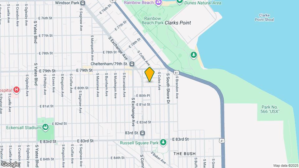 3026 E 80th St Map and Location Details