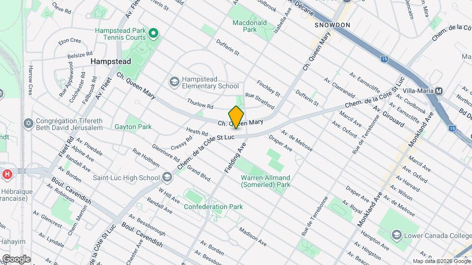 5801 Chem. de la Côte St Luc Map and Location Details