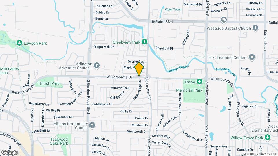 1400 Ridgecreek Dr Map and Location Details