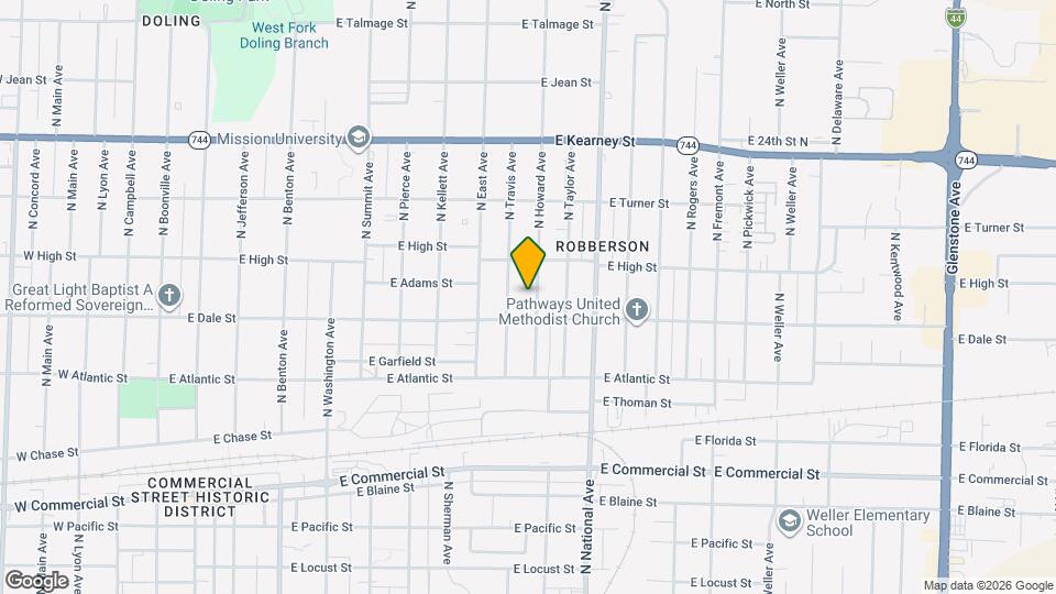 2119 N Howard Ave Map and Location Details