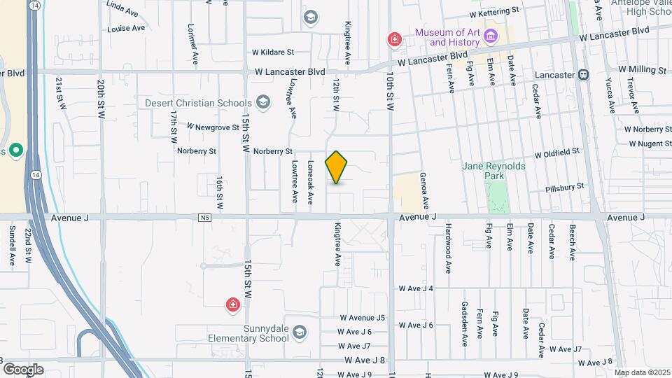 1135 Pillsbury St Map and Location Details