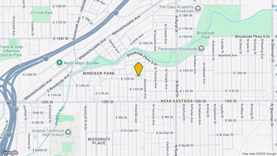 2312 E 12th St Map and Location Details