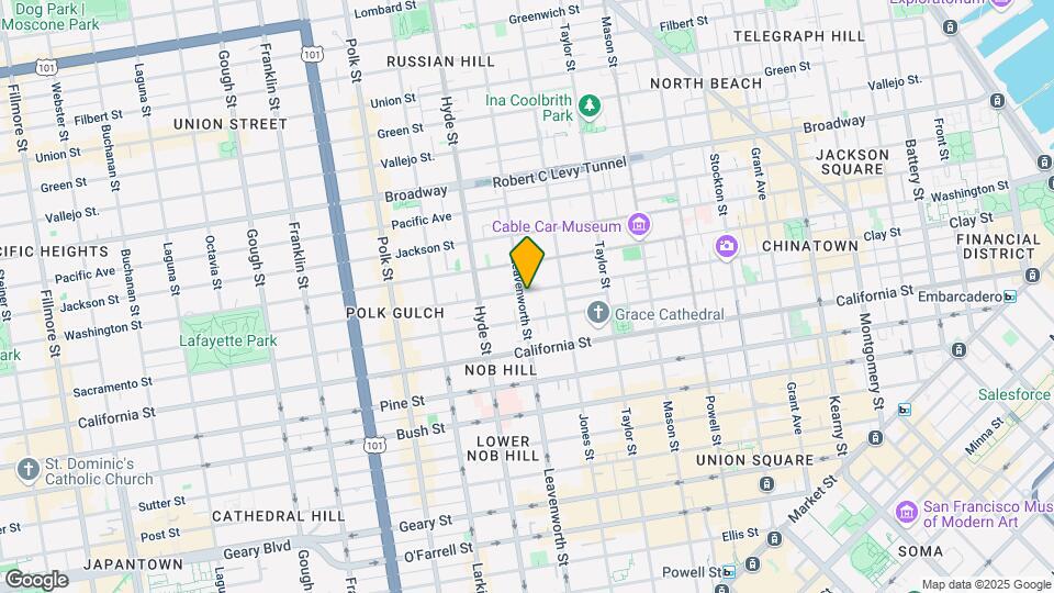 1385 Clay St Map and Location Details
