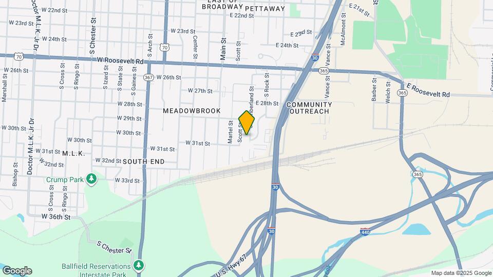 2916 S Cumberland St Map and Location Details