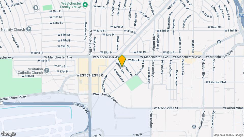 8716 Bleriot Ave Map and Location Details