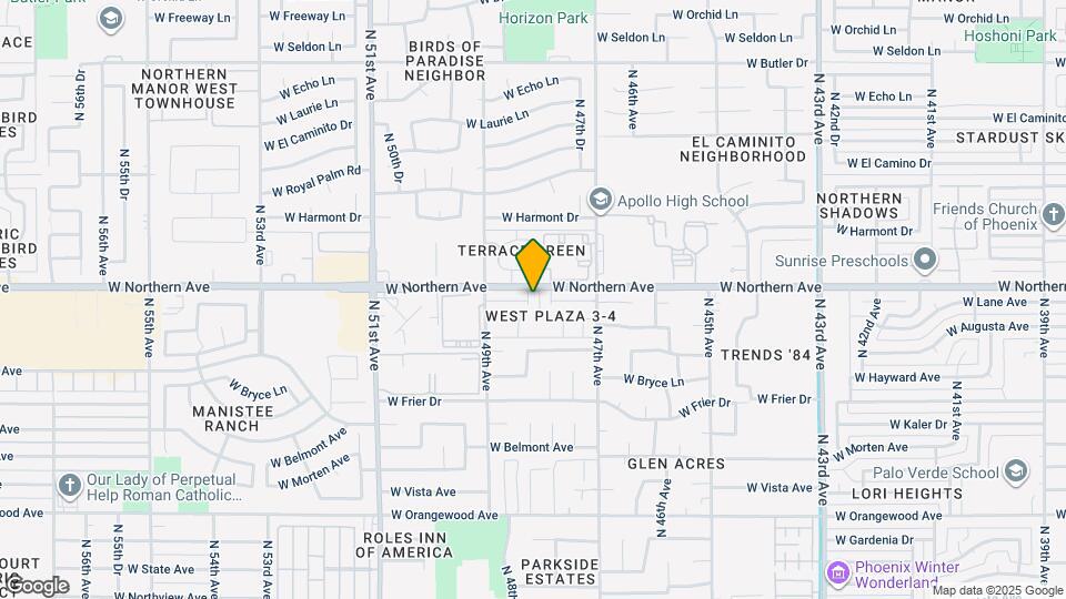 4807 W Northern Ave Map and Location Details