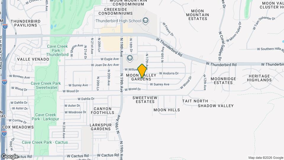 1715 W Pershing Ave Mapa y Detalles de la Ubicación