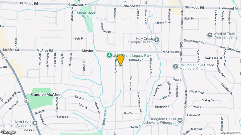 2077 Rosewood Rd Map and Location Details
