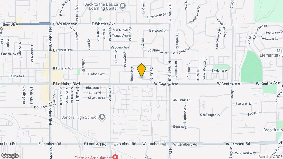 801 Worthington St Map and Location Details