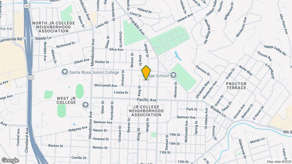 1543 Wright St Mapa y Detalles de la Ubicación