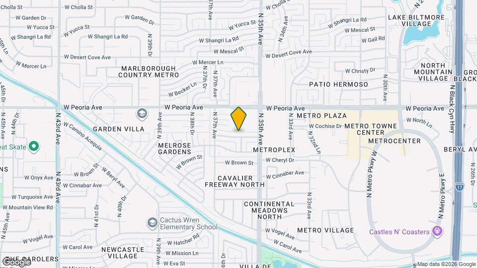 3602 W Beryl Ave Map and Location Details