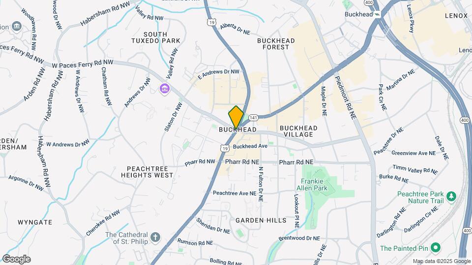2277 Peachtree Rd Map and Location Details