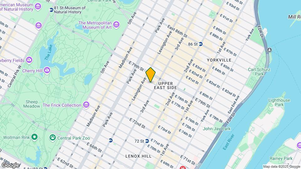 170 E 78th St Mapa y Detalles de la Ubicación