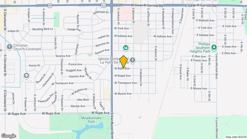 811 W Rush Ave Map and Location Details