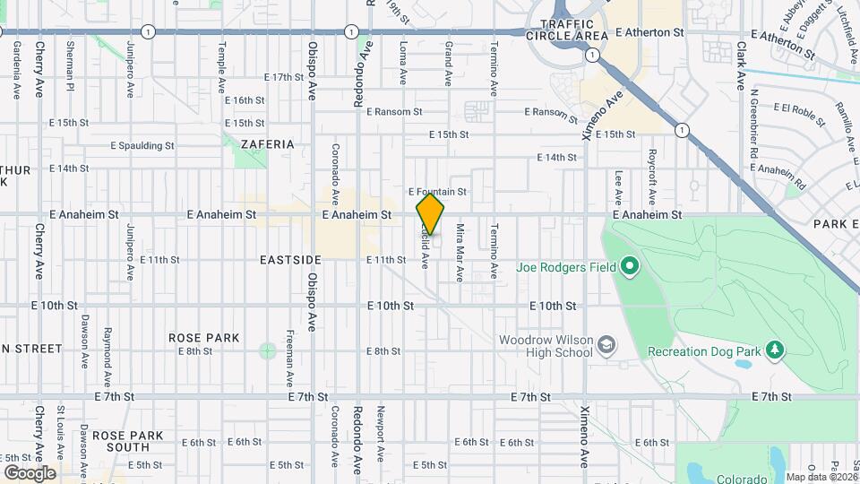 1100 Euclid Ave Map and Location Details