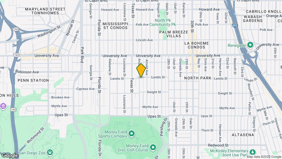 3685 Arizona St Map and Location Details