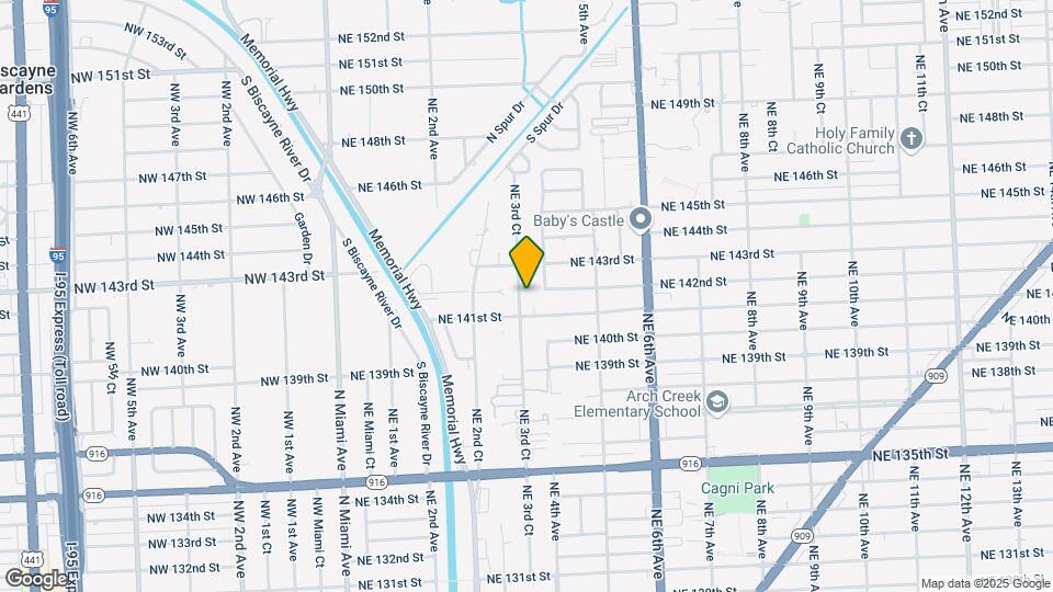 14155 NE 3rd Ct Map and Location Details