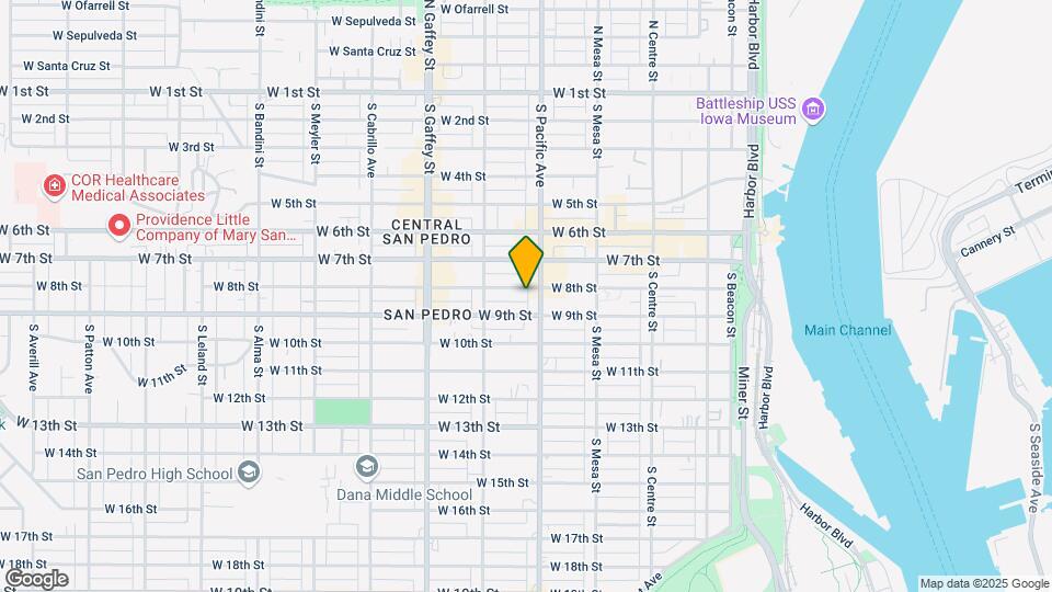 525 W 8th St Map and Location Details