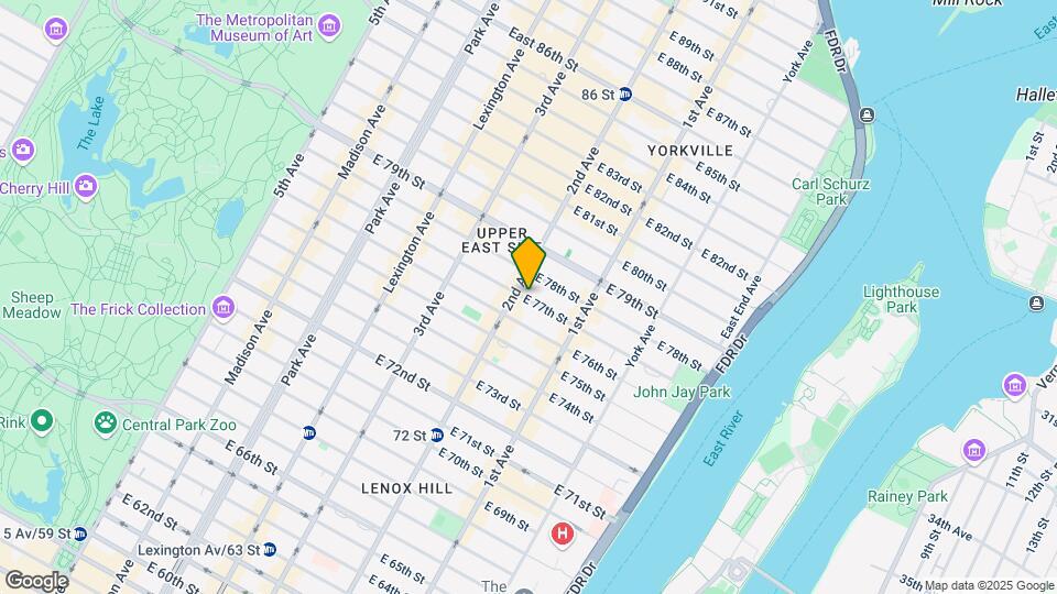 307 E 77th St Map and Location Details