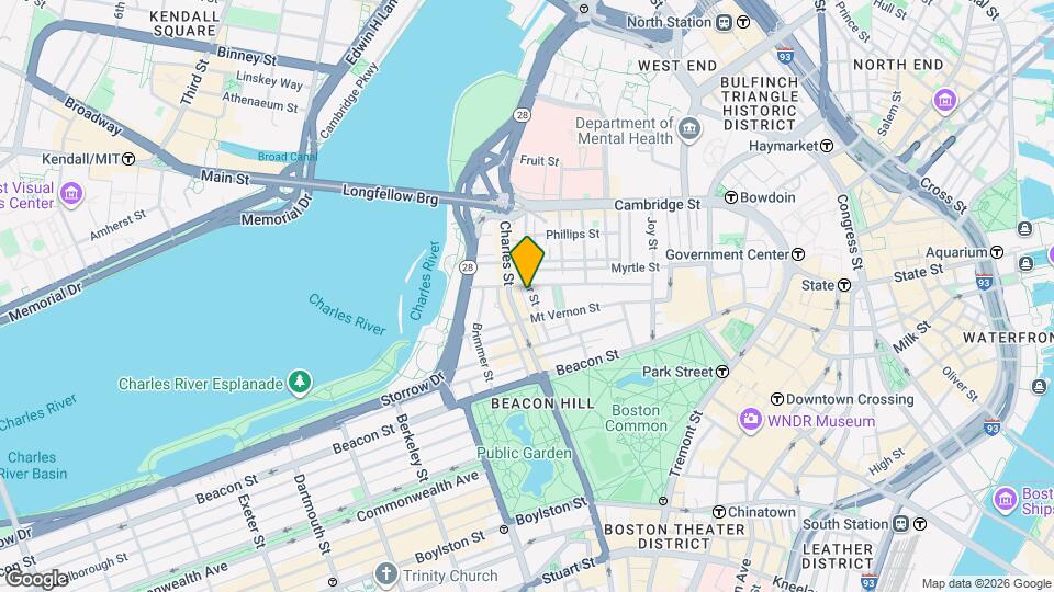 30 W Cedar St, Unit 12E Map and Location Details