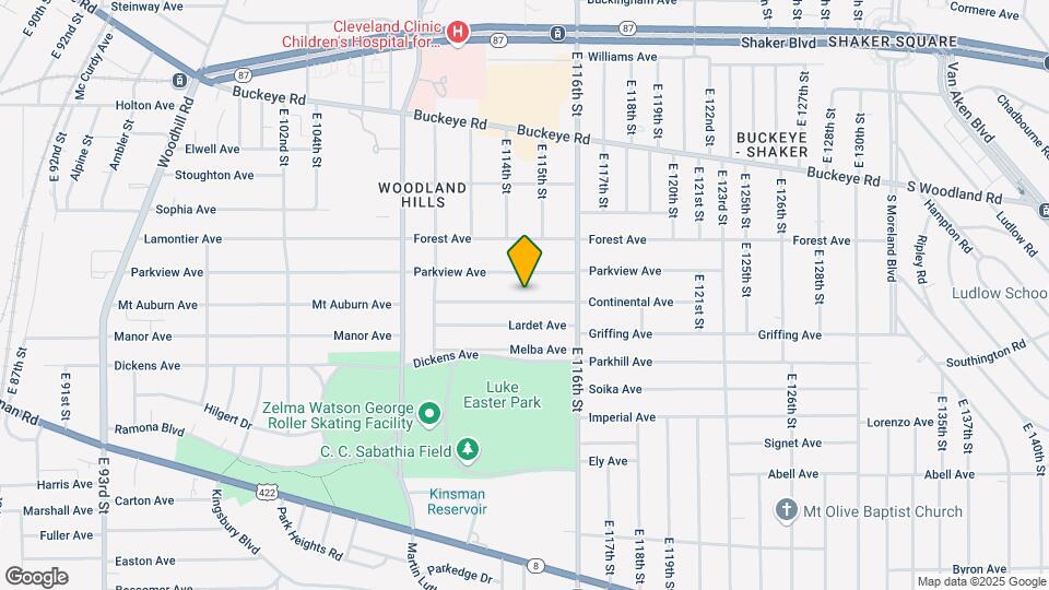 11401 Continental Ave Map and Location Details