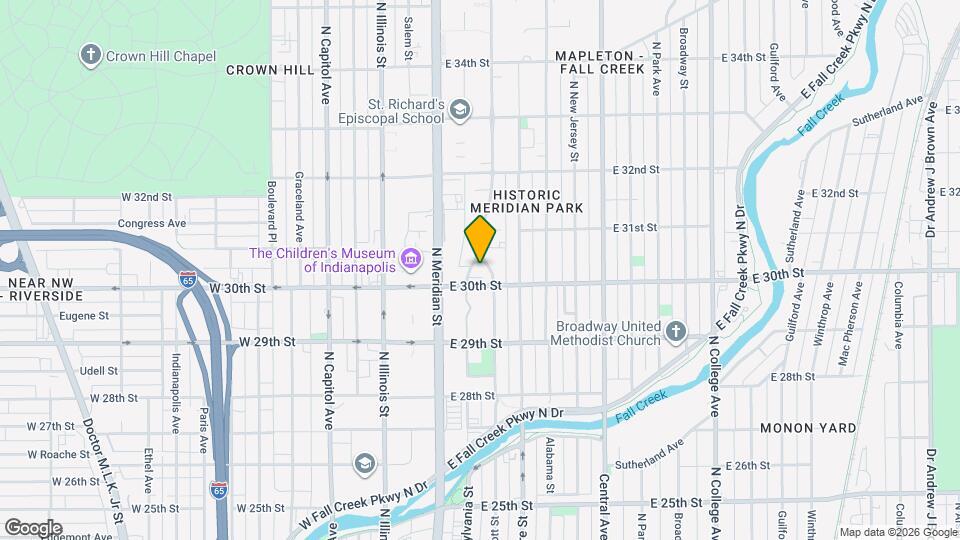 3015 N Pennsylvania St, Unit 13 Map and Location Details