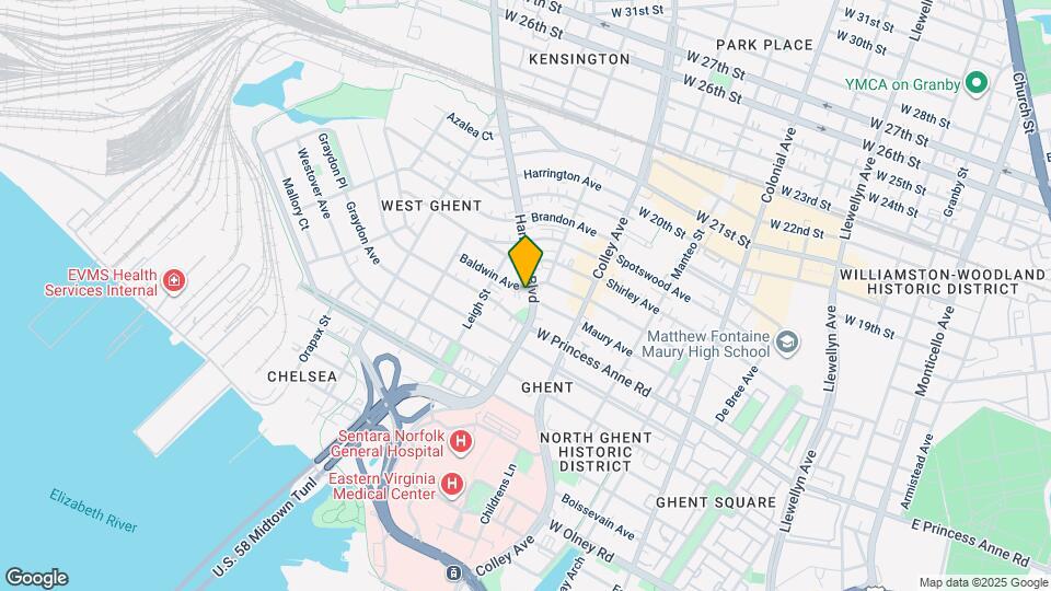 1301 Hampton Blvd Map and Location Details