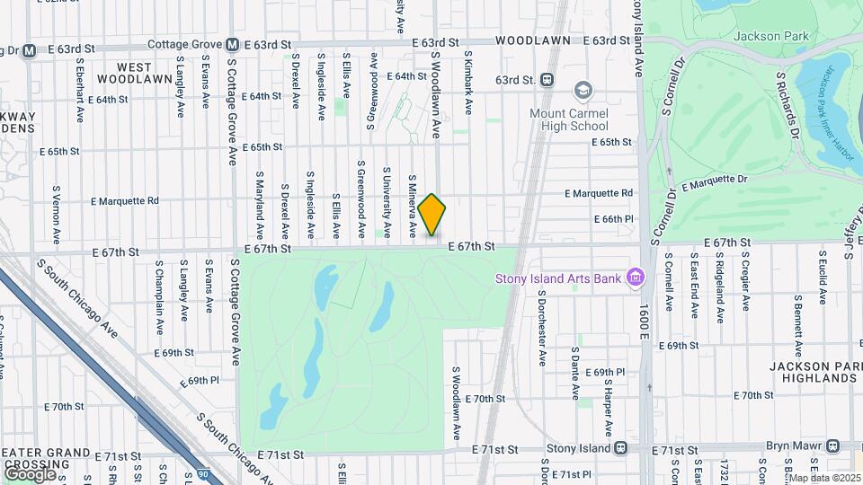 6656 S Woodlawn Ave Mapa y Detalles de la Ubicación