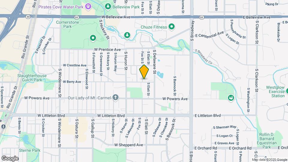 555 W Berry Ave Map and Location Details