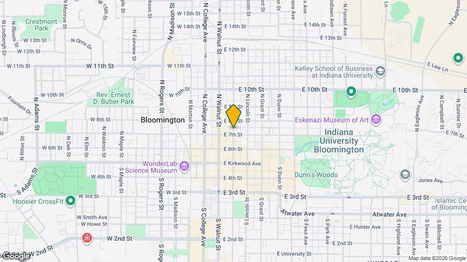 308 N Washington St Map and Location Details