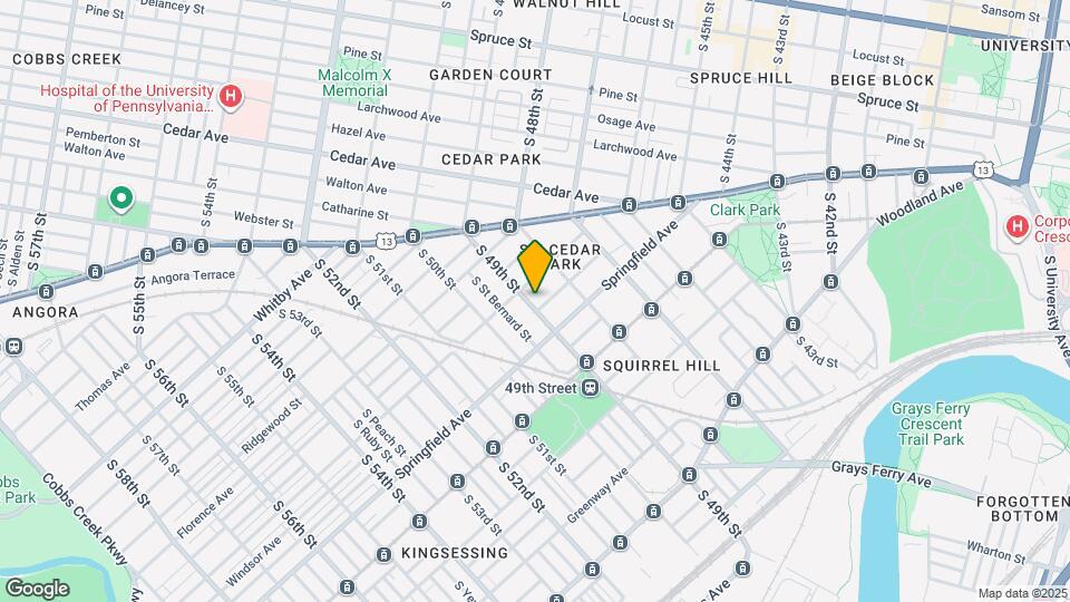 909 S 49th St, Unit 3RD FLOOR Map and Location Details