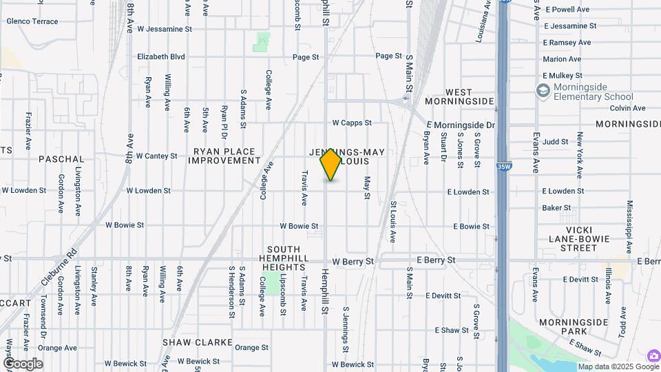 2837 Hemphill St Map and Location Details