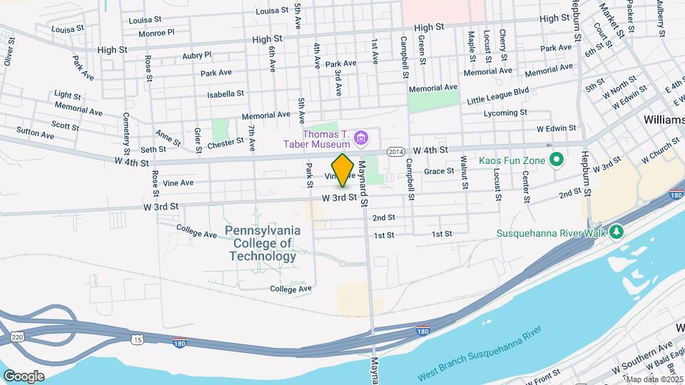 924 W 3rd St Mapa y Detalles de la Ubicación