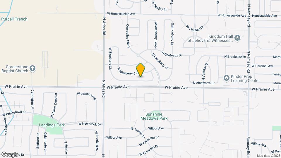 2545 W Blueberry Cir Mapa y Detalles de la Ubicación