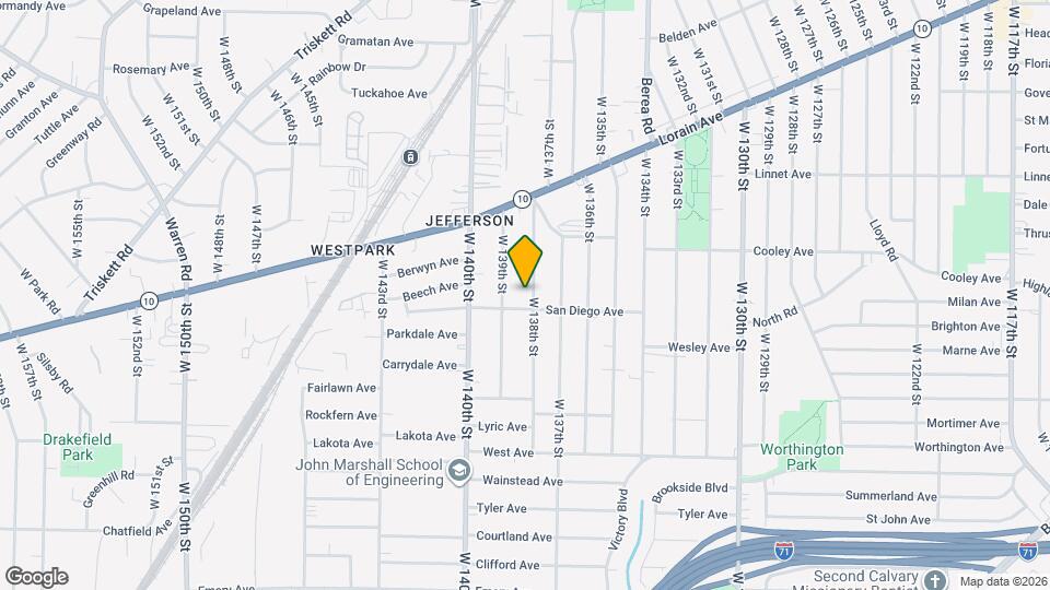 3704 W 138th St Map and Location Details