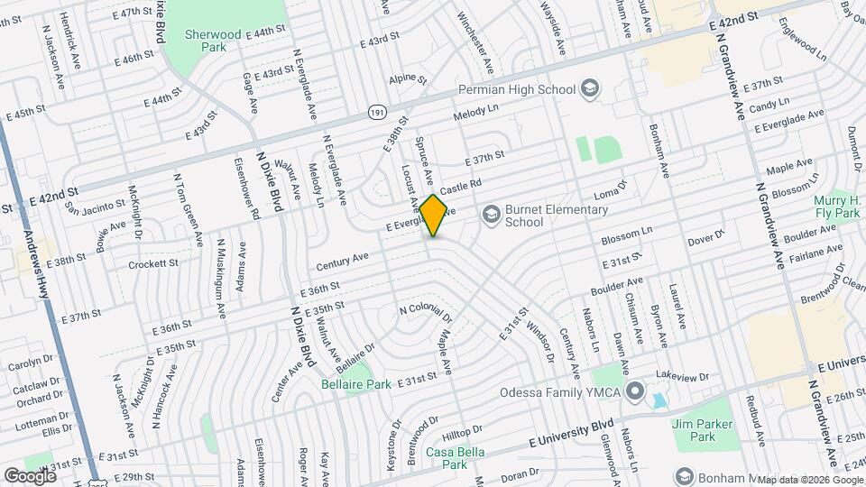 1502 E Century Ave Mapa y Detalles de la Ubicación