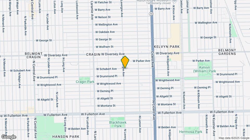 4957 W Schubert Ave Mapa y Detalles de la Ubicación