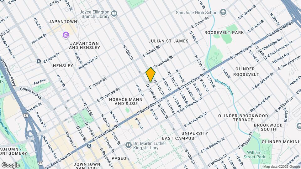 455 E St John St Map and Location Details