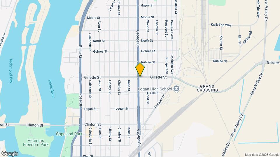 1202 Gillette St Map and Location Details