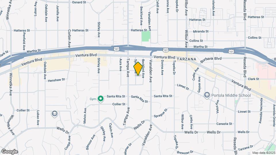 5434 Sylvia Ave Mapa y Detalles de la Ubicación