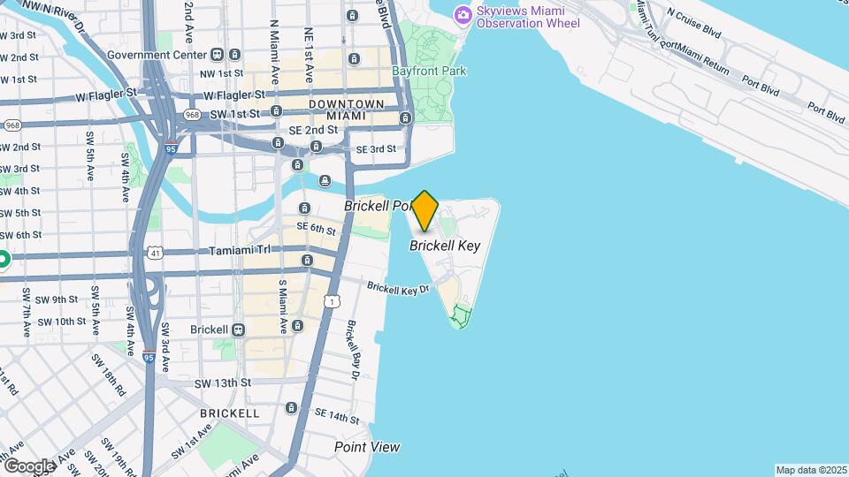 701 Brickell Key Blvd, Unit 704 Map and Location Details