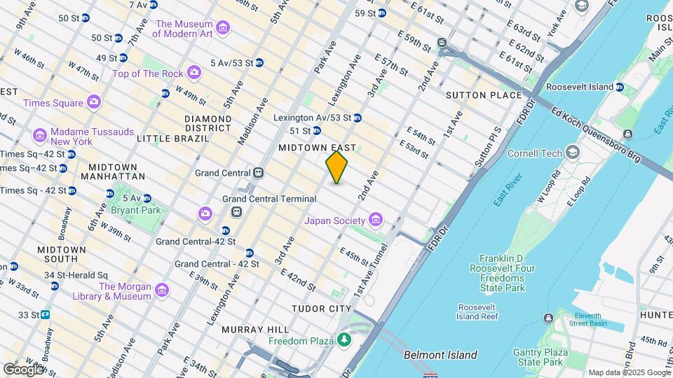 217 E 48th St Mapa y Detalles de la Ubicación