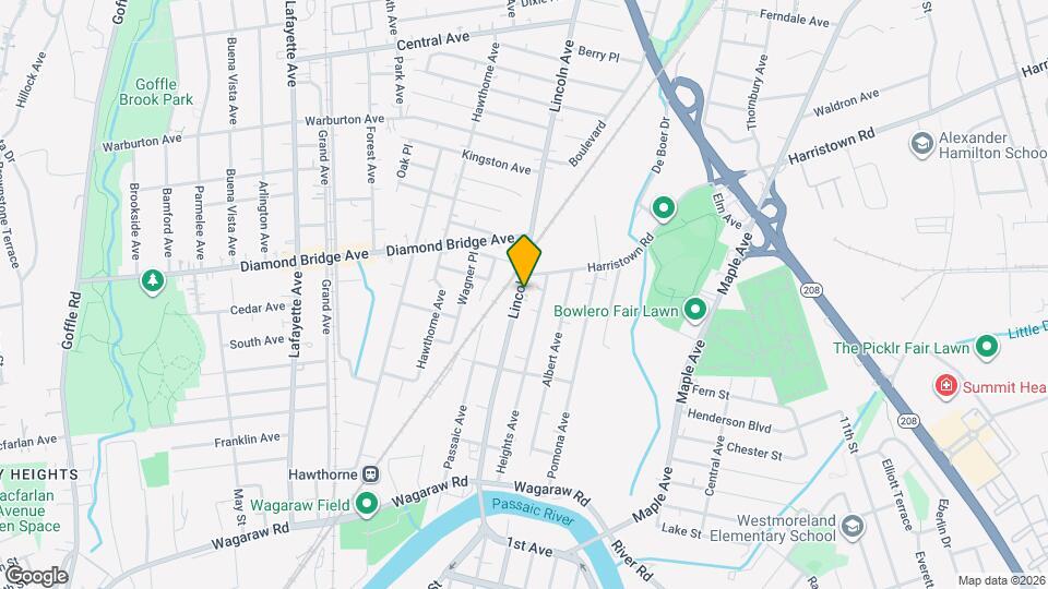 173 Lincoln Ave Map and Location Details