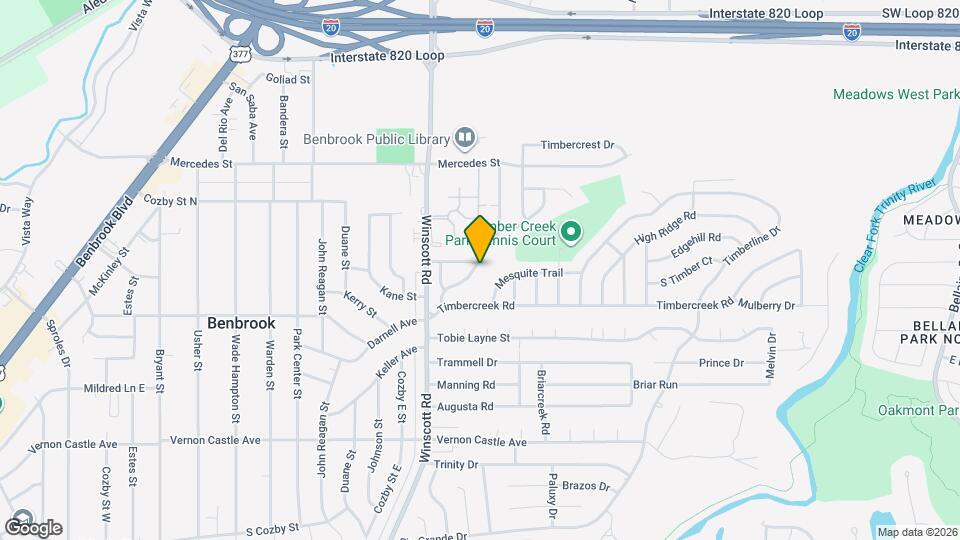 1029 Cottonwood Trail Map and Location Details