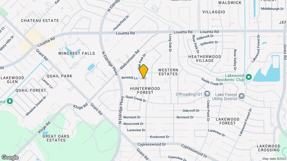 14915 Oak Bluff Ct Map and Location Details