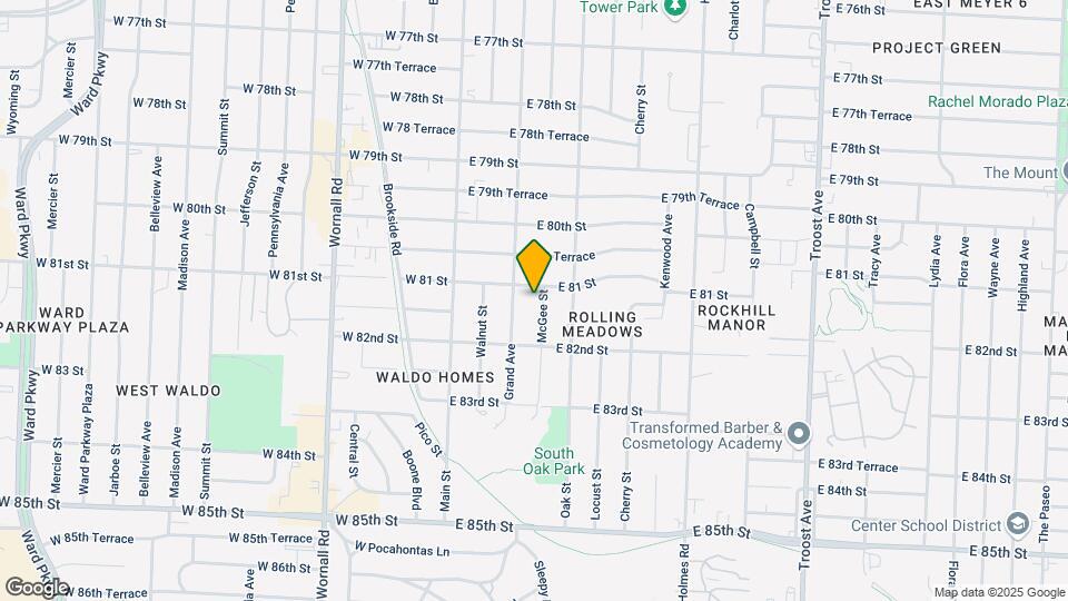 8104 McGee St Map and Location Details