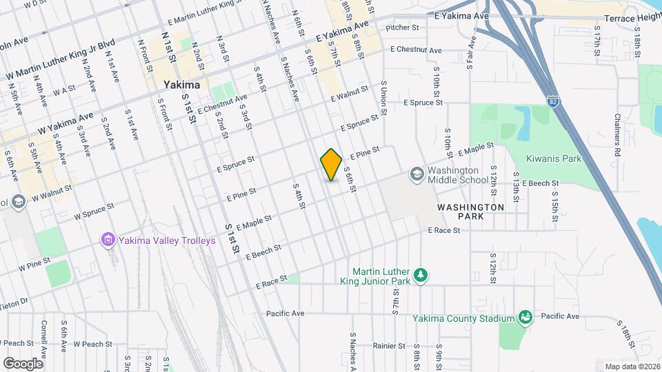 411 S Naches Ave Map and Location Details