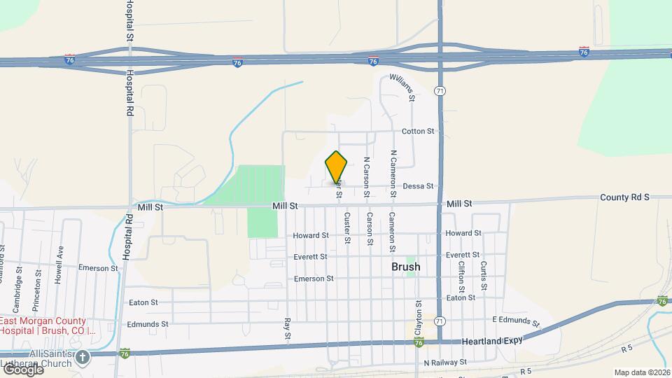 820 N Custer St Map and Location Details